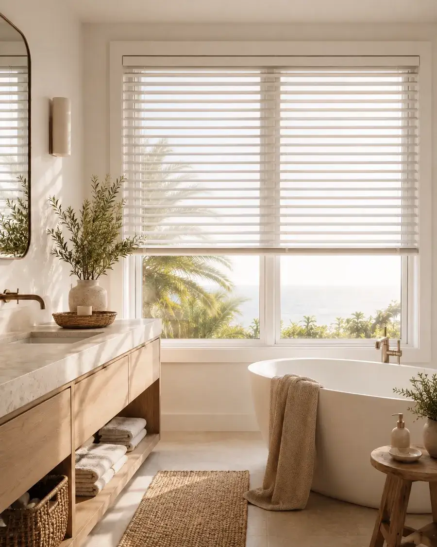 bathroom-aluminum blinds