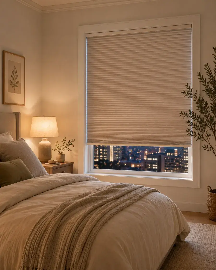 The Cellular Shades-bedroom