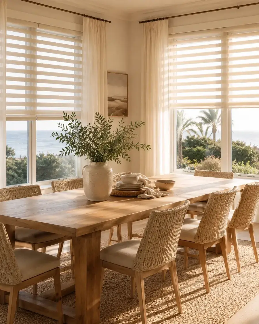 Dining Room-Zebra Shades
